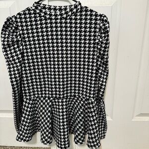Houndstooth blouse